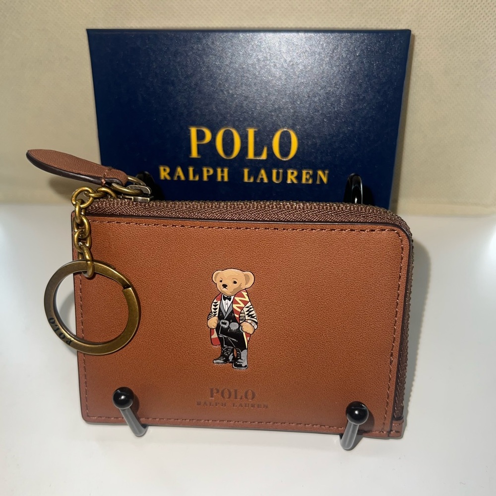 Polo Ralph Lauren Brown Leather | Polo Bear | Men’s Card Holder